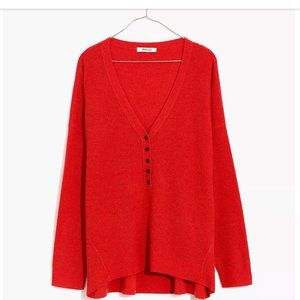 Madewell Asherton Waffle Henley Sweater Wool/Alpaca